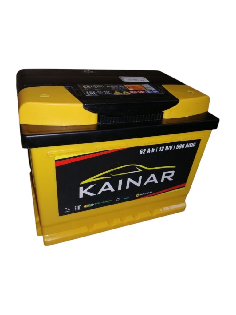 Автомобільний акумулятор  62Ah  KAINAR (-/+)