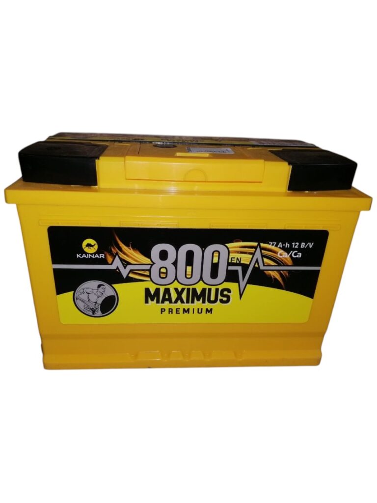 Автомобільний акумулятор  77Ah  MAXIMUS  (-/+)